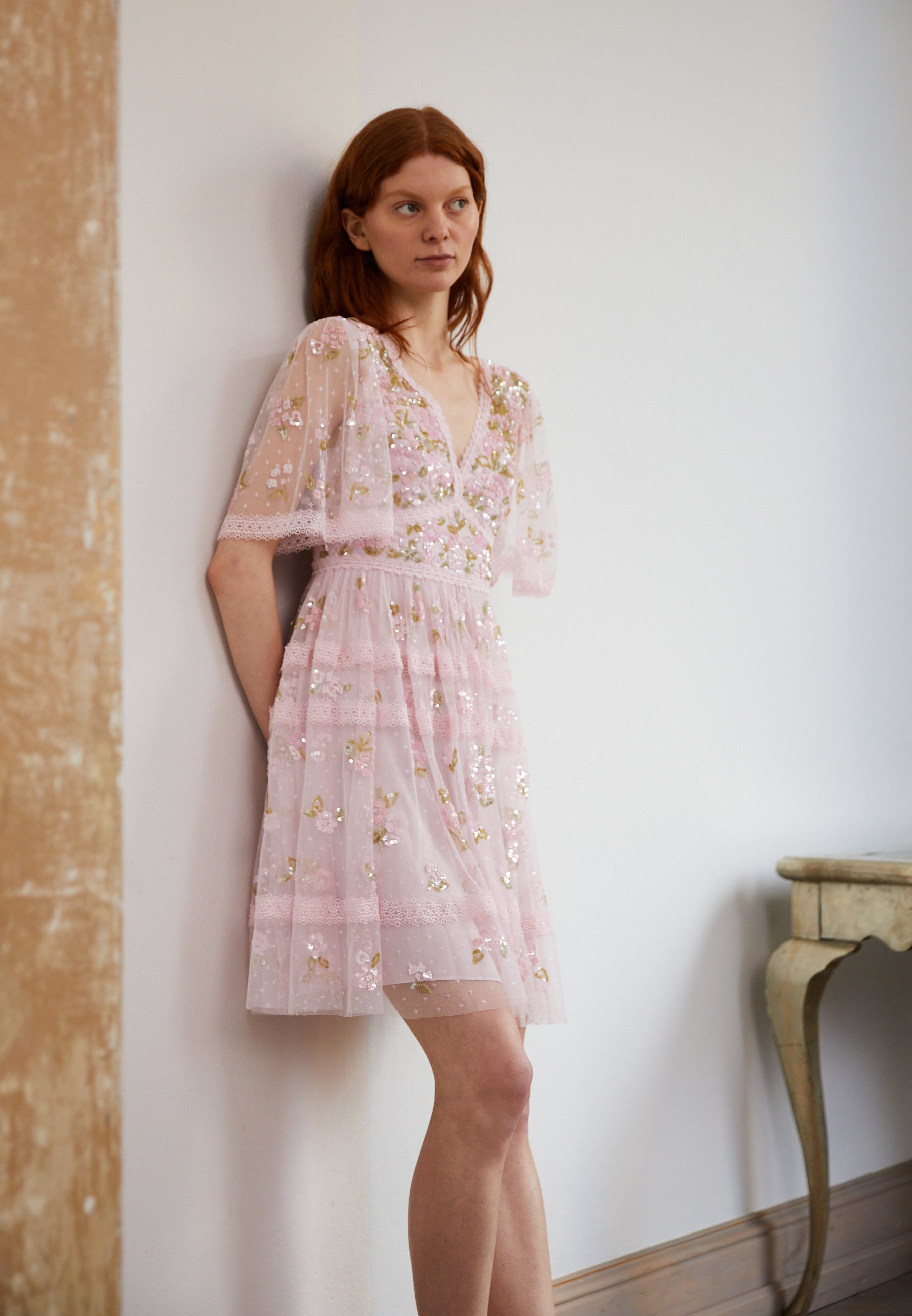 Needle \u0026 Thread SHIMMER PRIMROSE MINI DRESS - Cocktailkleid/festliches Kleid  - wisteria/pink - Zalando.de