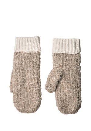 Street One, BOUCLÉ-BLEND MITTENS SET - Manoplas - muddy mocha