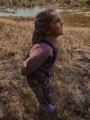 Pantaloni Impermeabili Per Bambini NAME IT - Design Unisex, Tinta Unit Blu Scuro, Taglia 80 - Foto 5