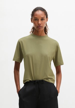 Marc O'Polo, T-SHIRT, SHORT SLEEVE, ROUND NECK - Basic T-shirt - pure sage