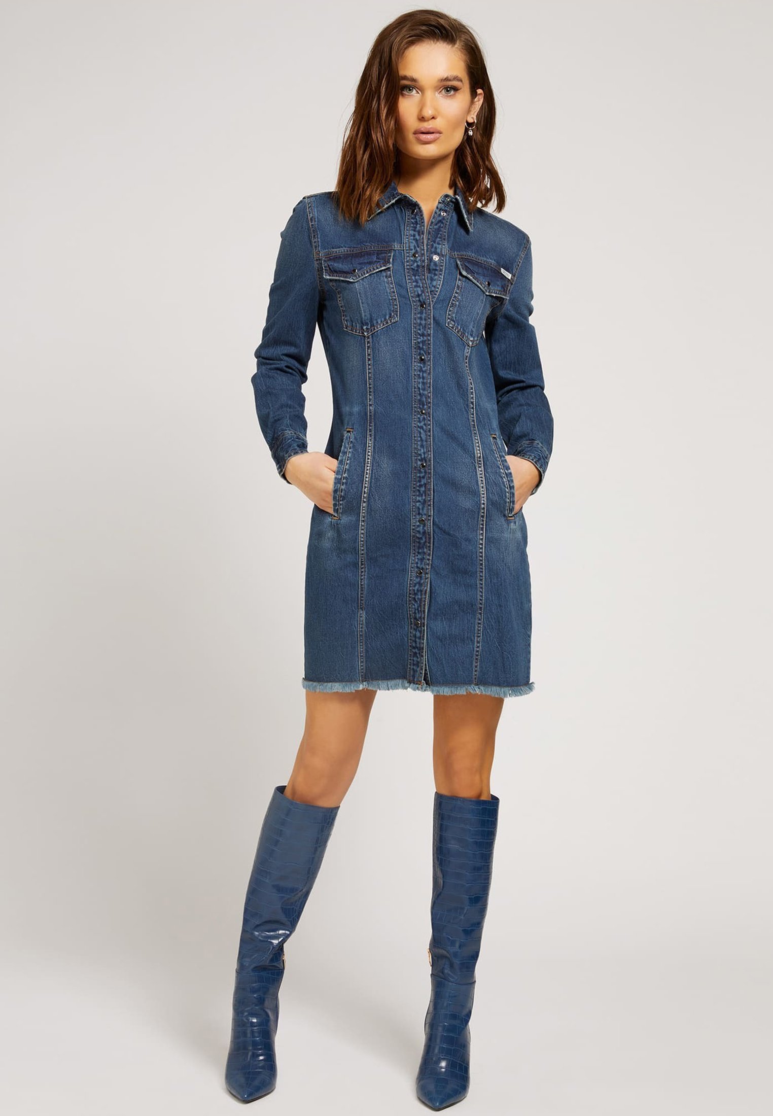 robe en jeans guess