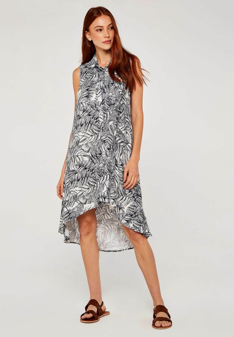 Apricot LEAF HIGH-LOW - Robe chemise - navy/bleu marine - ZALANDO.FR