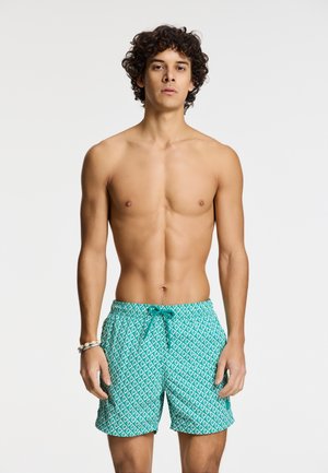 NATE QUICK DRY  - Swimming shorts - blue lagoon coral reverse