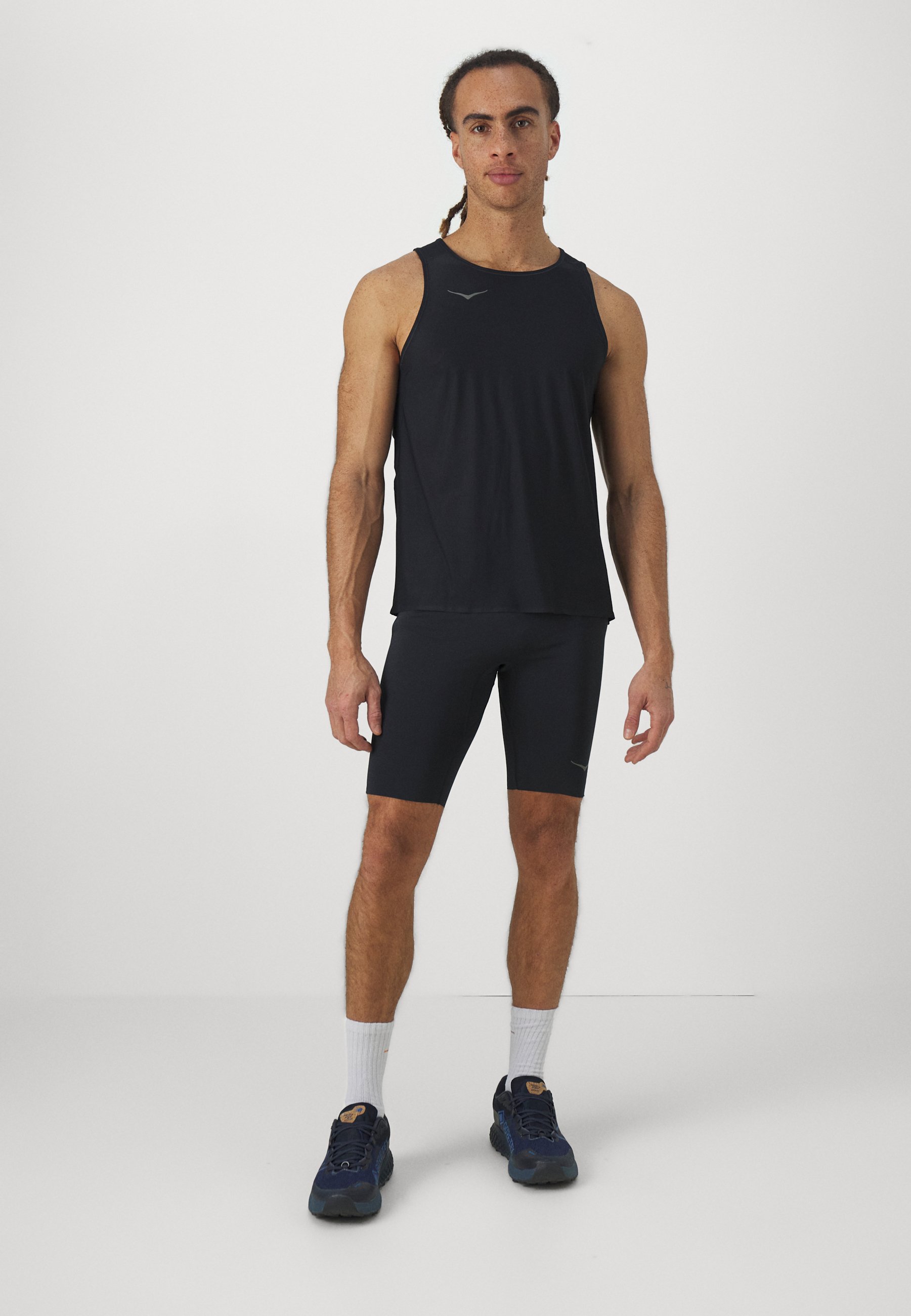 HOKA NOVAFLY HALF - Short running tights - black - Zalando.co.uk