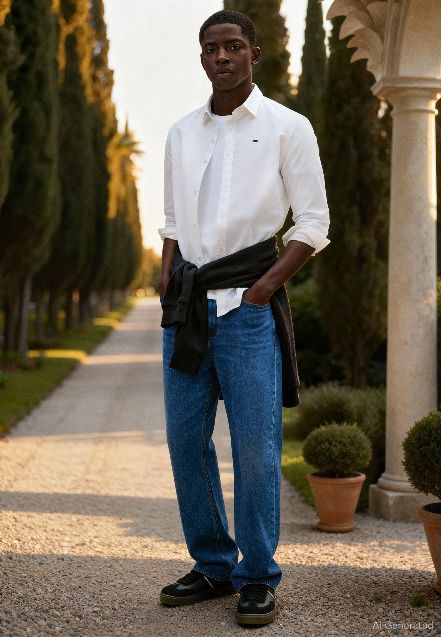 メンテナンス TOM Regular Fit Seersucker Short Sleeve Shirt | Blue | Tommy Hilfiger