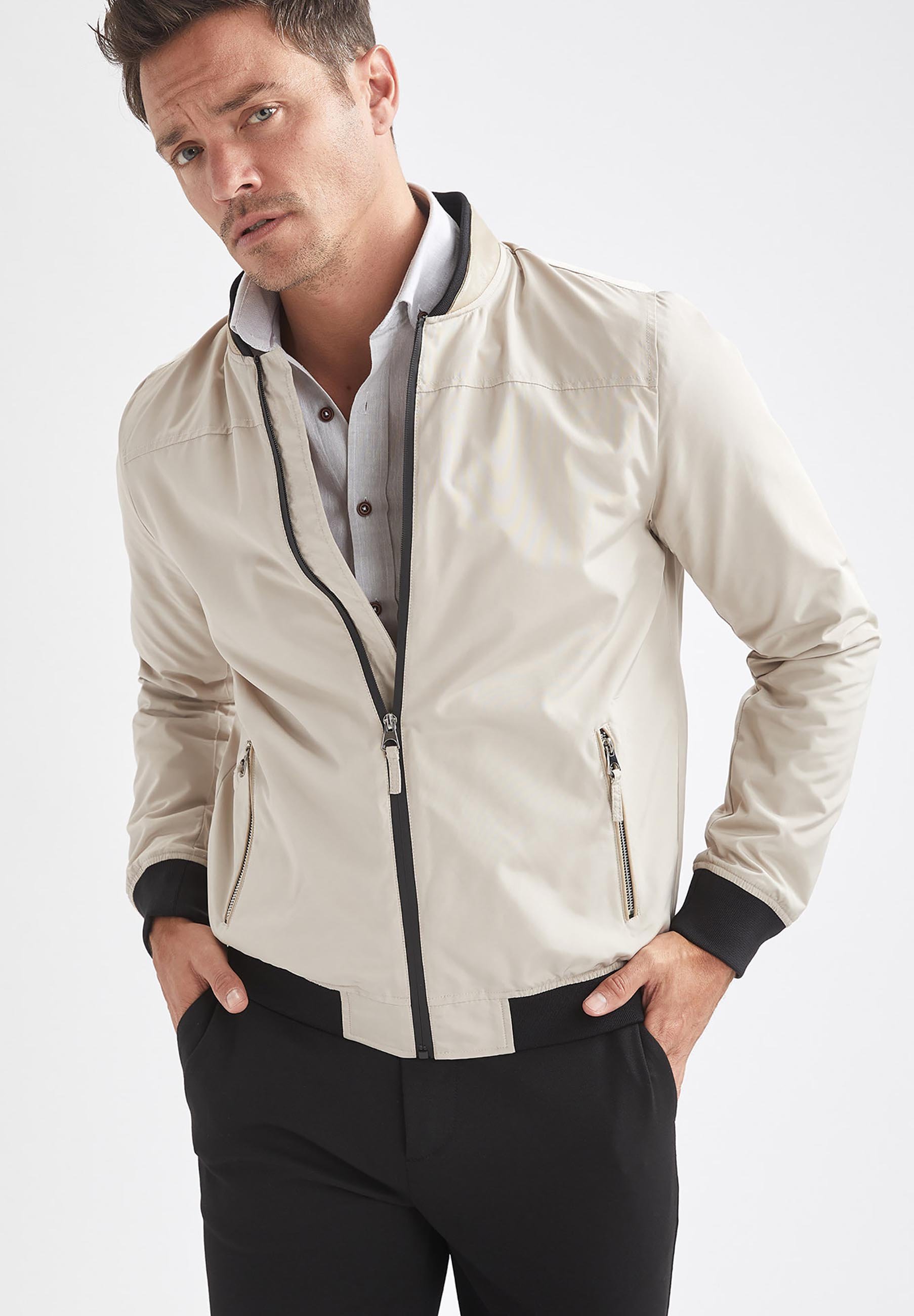 DeFacto SLIM FIT - Light jacket - beige 