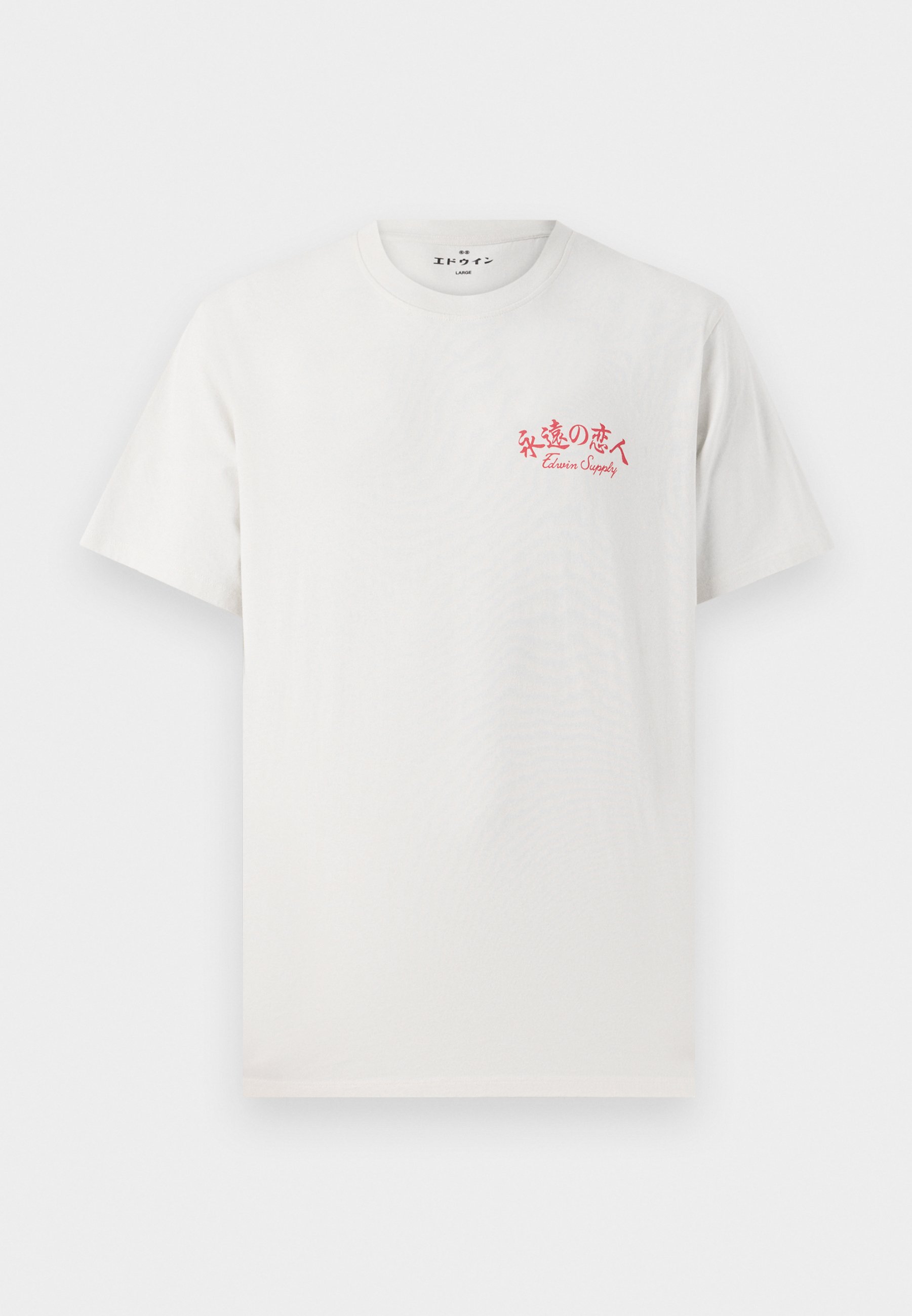 ★MIM the wardrobe★ DEAR WORLD LOVE Crop T-Shirt White MW25 Identity Boxy Women's T-Shirt