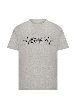 HERZSCHLAG FUSSBALL - Print T-shirt - heather grey