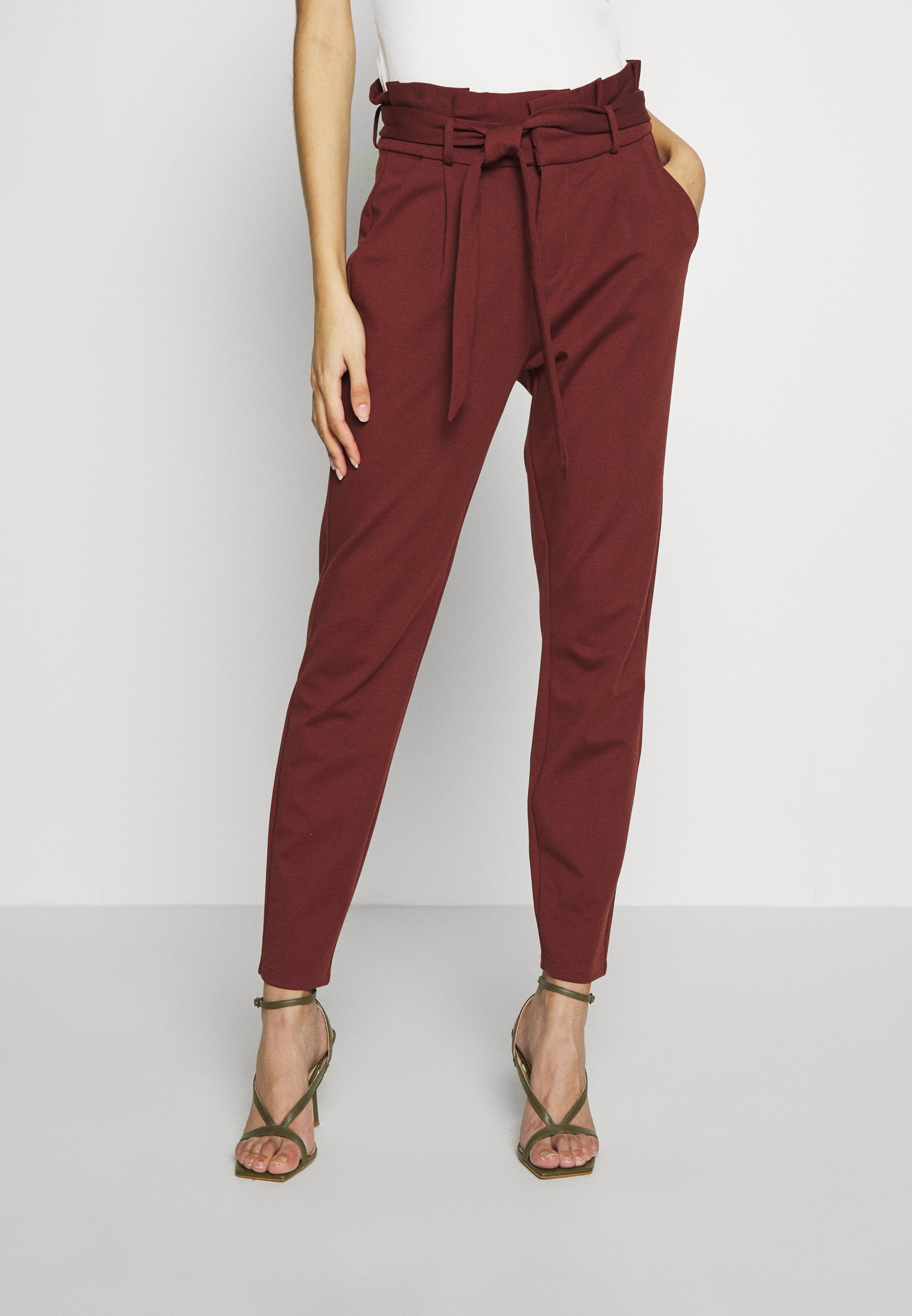 sable/light - brown Vero PAPERBAG Trousers - GA HR NOOS Moda