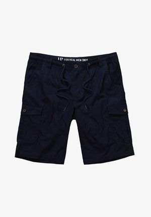 Marine Cargo-Shorts aus leichtem Stoff. Mit mehreren Taschen, einem Kordelzugbund und Knopfakzenten für einen sicheren Sitz.