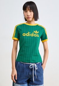 adidas Originals - LINEAR GRAPHIC CALIFORNIA - T-shirt imprimé - collegiate green/off white Image miniature 1