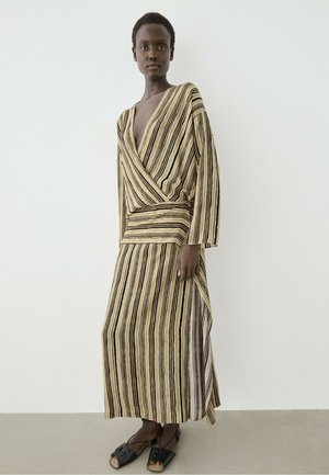 Massimo Dutti, Jurk - mustard yellow