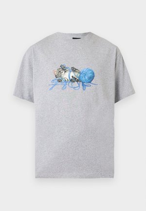 HUF, PAWS TEE UNISEX - Camiseta estampada - heather grey