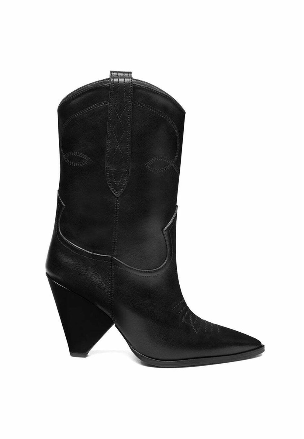 Dondup Bottines de cowboy motard nero/noir