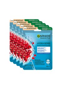 Garnier - MASCHERA IN TESSUTO HYDRABOMB, FORMULA IDRATANTE ED ENERGIZZANTE PER PELLI DA DISSETARE, MELOGRANO, 32 ML - 5 PACK - Maschera viso Immagine in miniatura 1