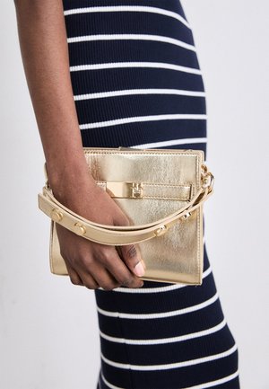 Tommy Hilfiger HERITAGE MINI SATCHEL - Torbica - gold-coloured