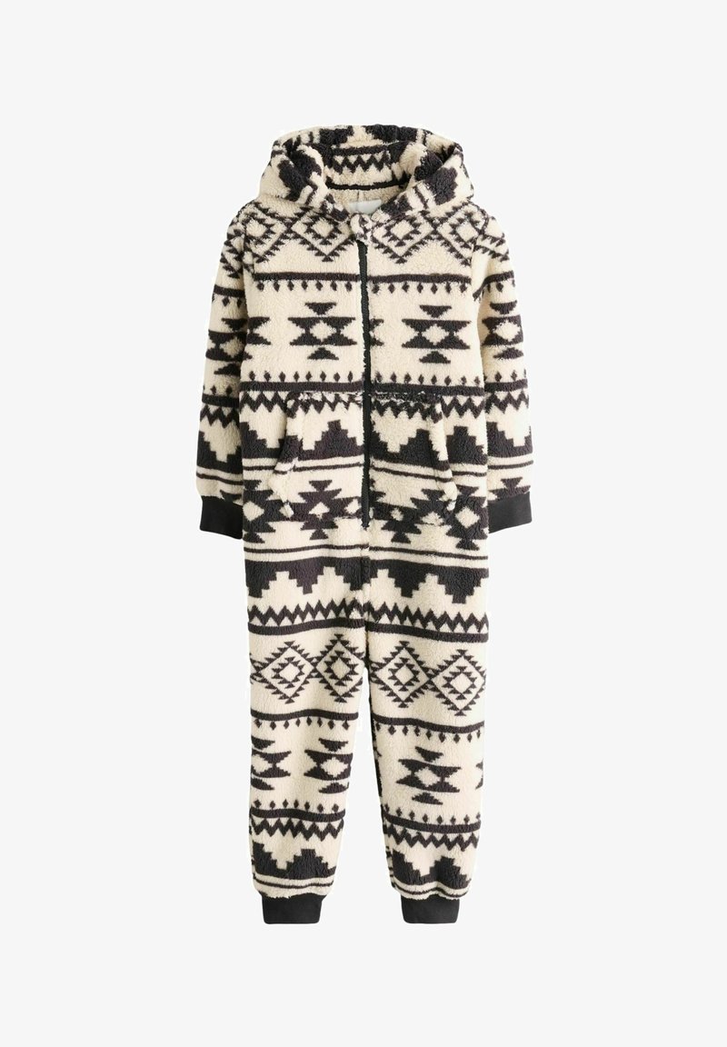 Next ALL IN ONE-REGULAR FIT - Pyjama - neutral black aztec print