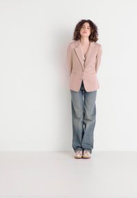 VILA VISAGA - Blejzr - silver mink