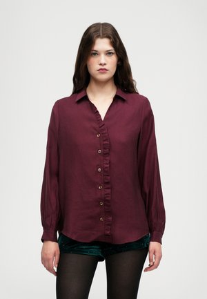 FRILL MILEY SHIRT - Užsagstoma palaidinė - wine