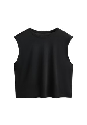 OYSHO SOFT TOUCH SLEEVELESS - Basic T-shirt - black