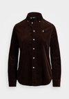 STRETCH SLIM FIT COTTON CORDUROY SHIRT - Blusa - dark beech