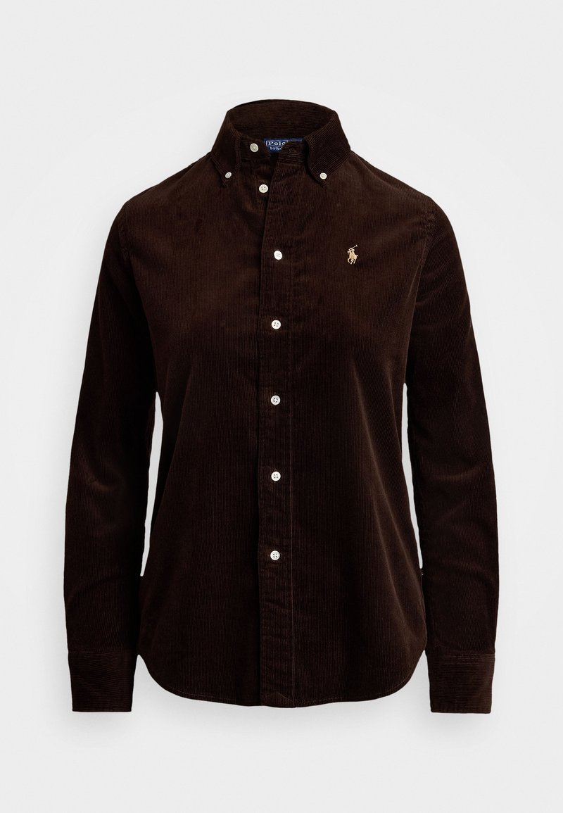 Polo Ralph Lauren STRETCH SLIM FIT COTTON CORDUROY SHIRT - Skjortebluse - dark beech