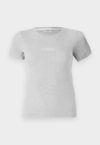 SLIM - T-shirt basic - medium grey heath