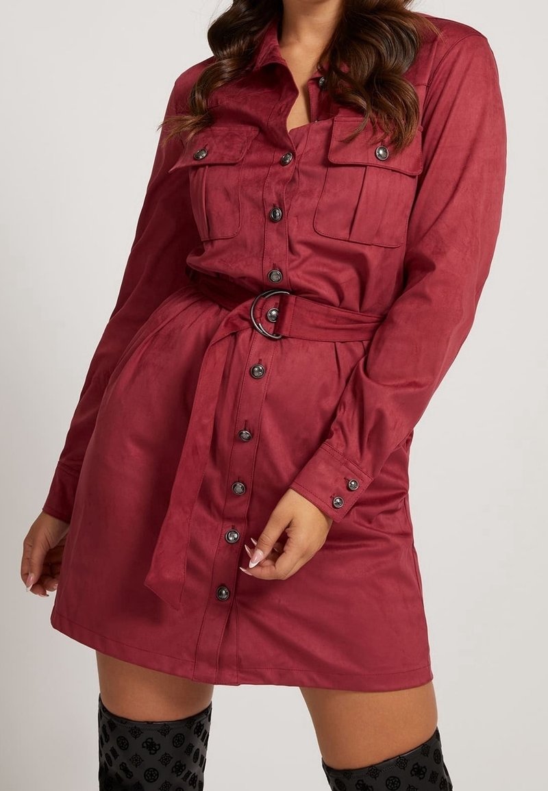Guess Robe chemise - bordeaux