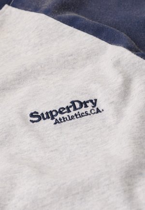 Superdry ESSENTIAL  - T-shirt à manches longues - richest navy glacier grey marl