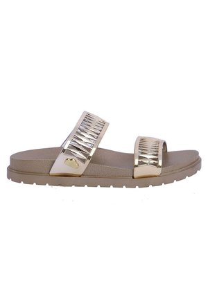 Sandalias planas - gold coloured