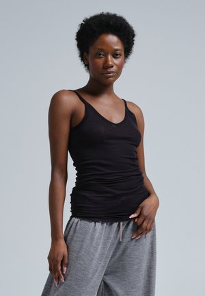 Seamless Basic SPAGHETTI - Top - black