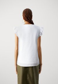 VILA VIFIE DOBBY V NECK - Blouse - snow white