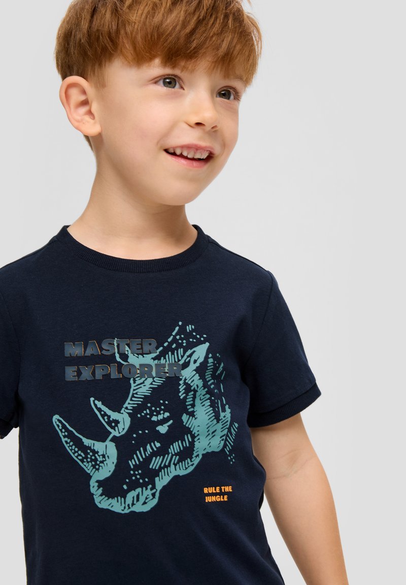s.Oliver FRONT - T-Shirt print - navy