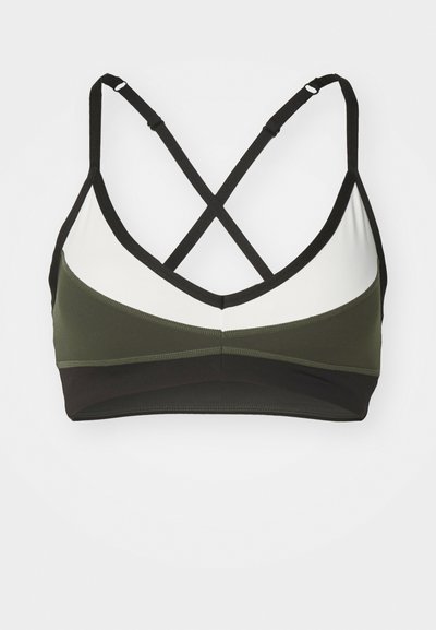 P.E Nation OVERLAND 2 BRA - Sutiã desportivo de suporte médio - forest night/whisper white