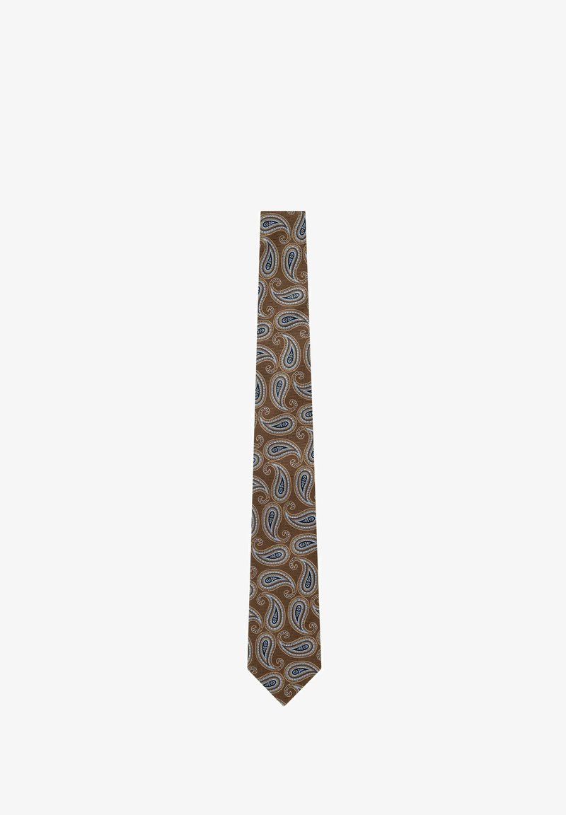 Next DESIGN - REGULAR FIT - Lips - brown light blue paisley