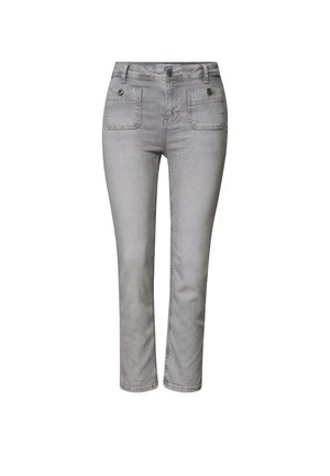 Street One, STRAIGHT LEG JEANS MIT AUFGESETZTEN TASCHEN - Jean droit - light grey random