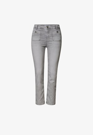 Street One, STRAIGHT LEG JEANS MIT AUFGESETZTEN TASCHEN - Jean droit - light grey random