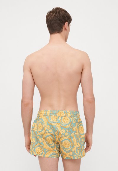 Versace SWIM BOXER GOLFO ALL OVER BAROQUE PRINT - Short de bain - sea green/oro