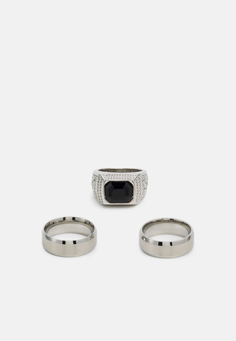 Jack & Jones JACFOX 3 PACK - Δαχτυλίδι - silver coloured