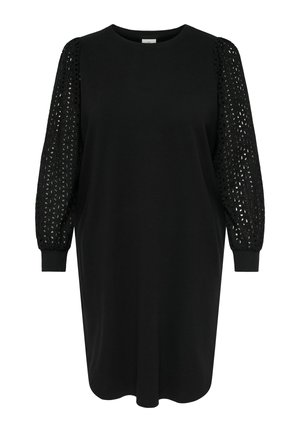 ONLY Carmakoma, SWEATSHIRT DRESS CARDONNA MIDI DRESS - Robe survêtement - black