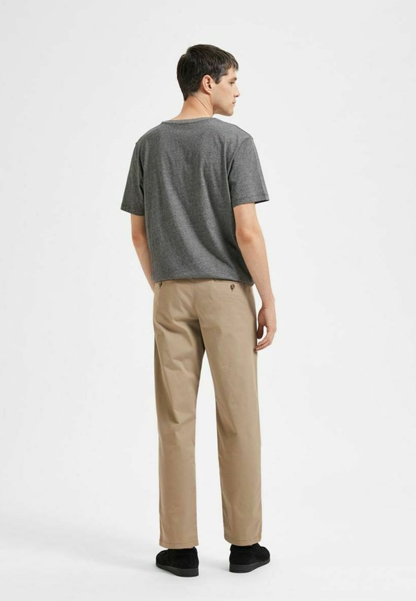 SLH196 STRAIGHT NEW MILES PANT - Trousers - greige2