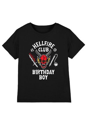 STRANGER THINGS HELLFIRE BIRTHDAY BOY INVERTED - T-Shirt print - black