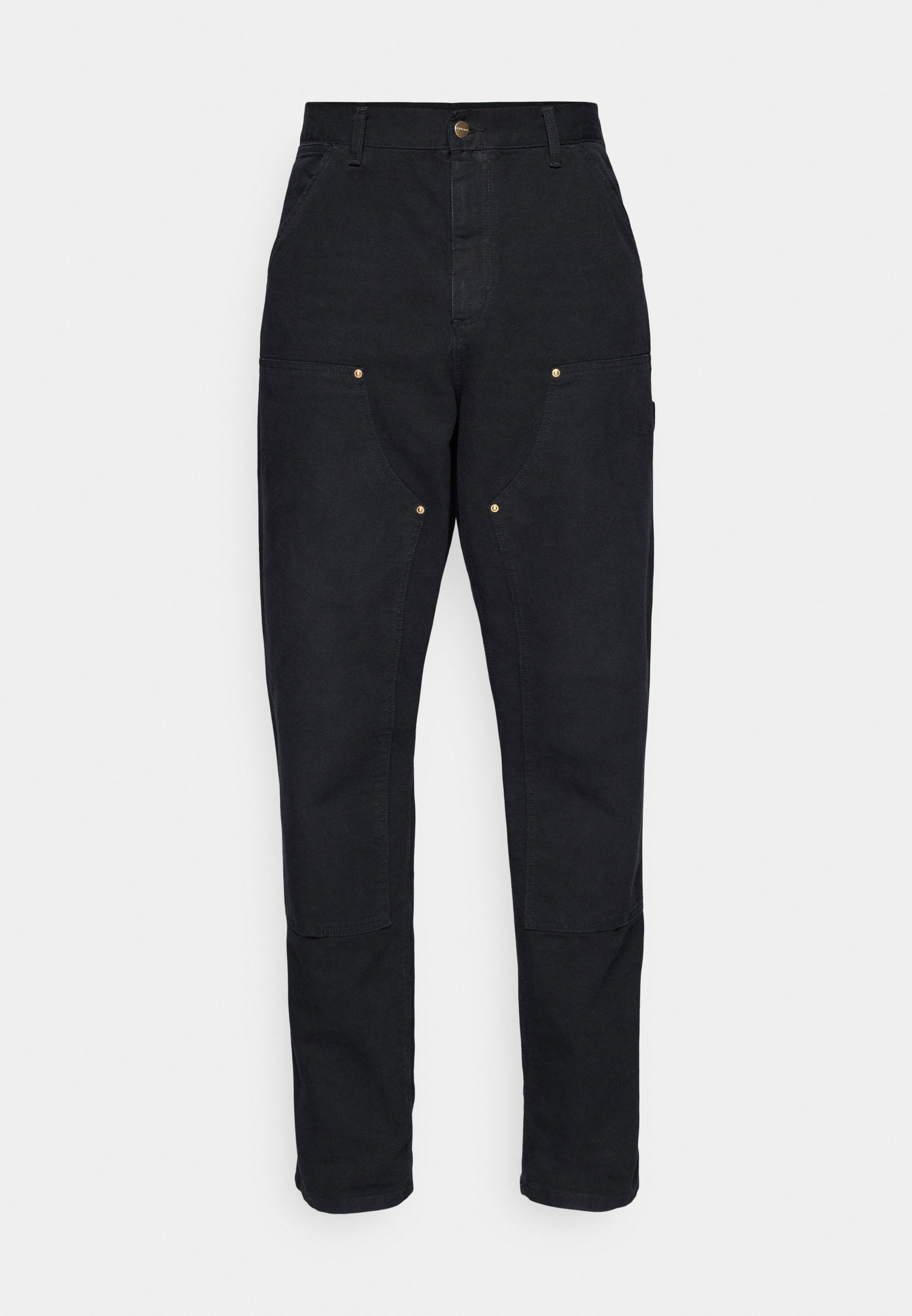 Carhartt WIP DOUBLE KNEE PANT - Trousers - black rinsed/black