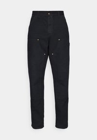 Unselected, black aged canvas