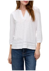 s.Oliver Langarmshirt - weiß