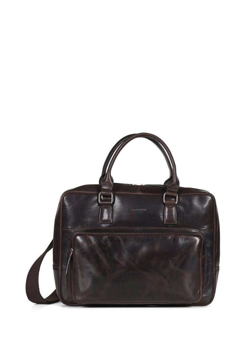 Howard London LEOPORD - Portfölj / Datorväska - dark brown/mörkbrun ...