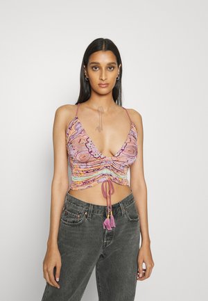 COCKTAIL QUEEN TANK - Toppi - lavender combo