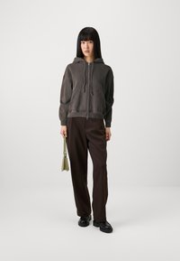 Samsøe Samsøe SAVA HOODIE  - Sweat zippé - chocolate torte