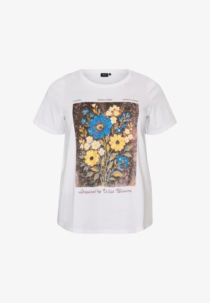 Zizzi, T-shirt imprimé - weiß