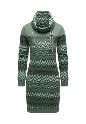 CHLLOE ZIG ZAG - Freizeitkleid - dusty green